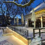 Zollpackhof am Hauptbahnhof bei Nacht