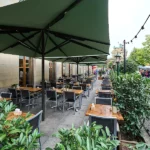 Terrasse vom Hopfenbräu am Brandenburger Tor
